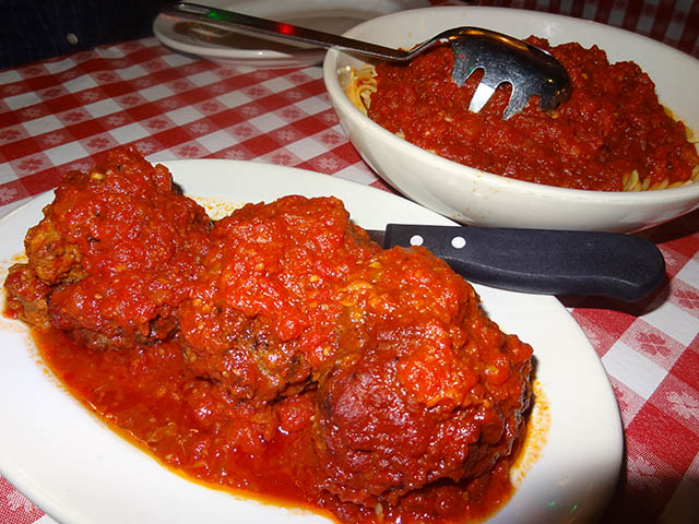 05 Half Pound Meatballs and Small Spaghetti Marinara - Buca di Beppo