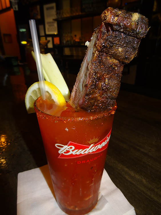 02 Bloody Mary with a BBQ Rib - The Shop Bushwick