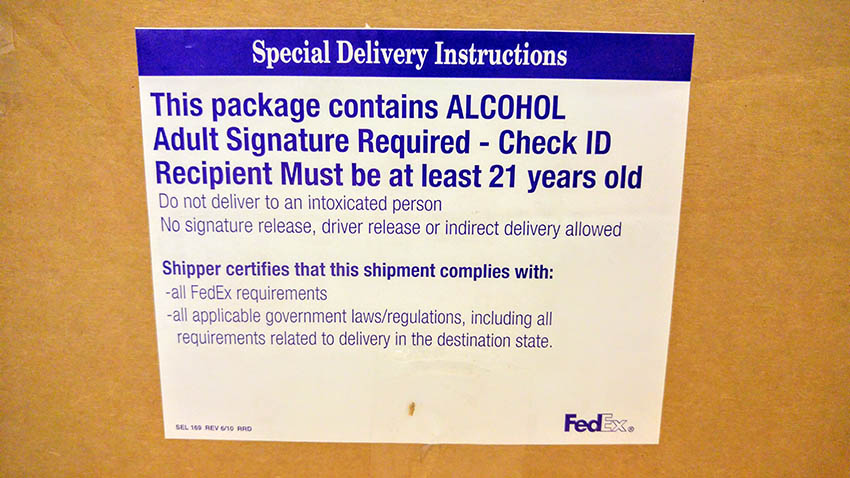 01 FedEx Alcohol Special Delivery Instructions